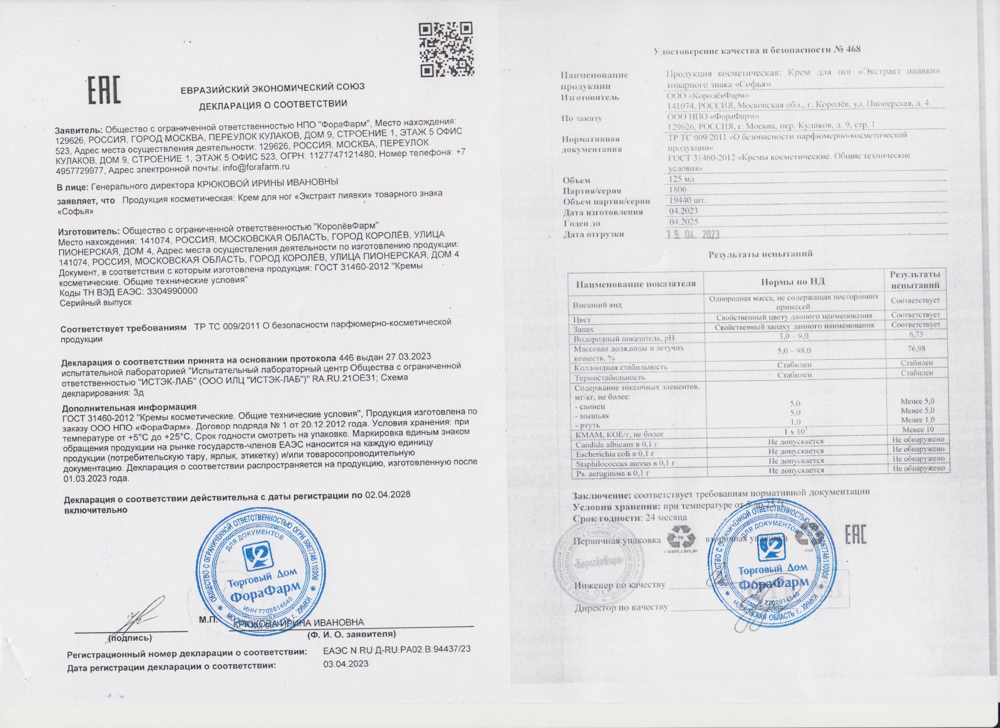 Паспорт №042023